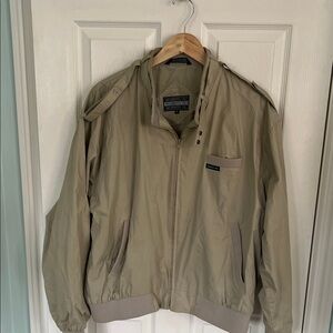 Vintage 80's Members Only Light Tan Jacket XL